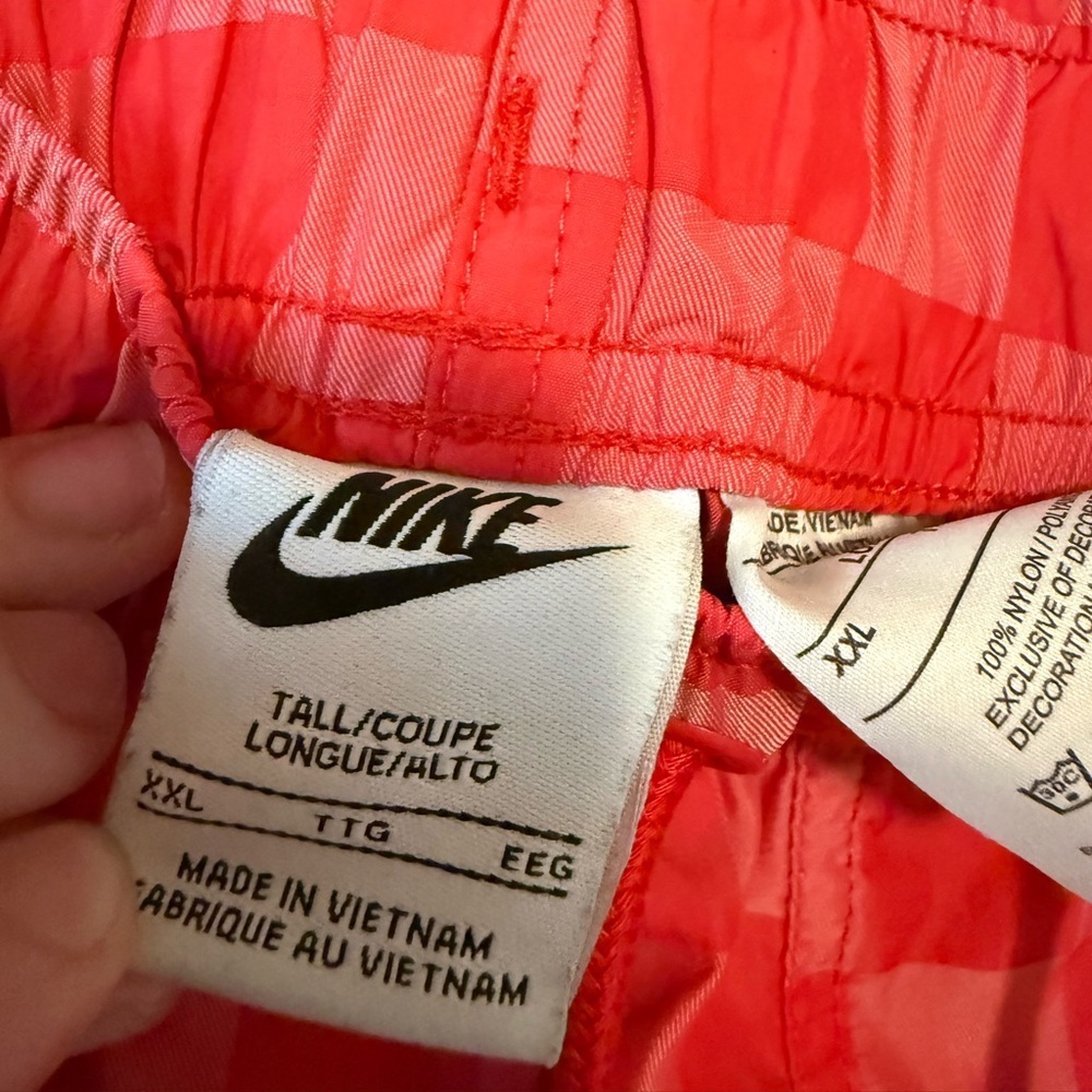 Nike Red Plaid Y2k Aesthetic Athletic Shorts - Picture 4 of 6